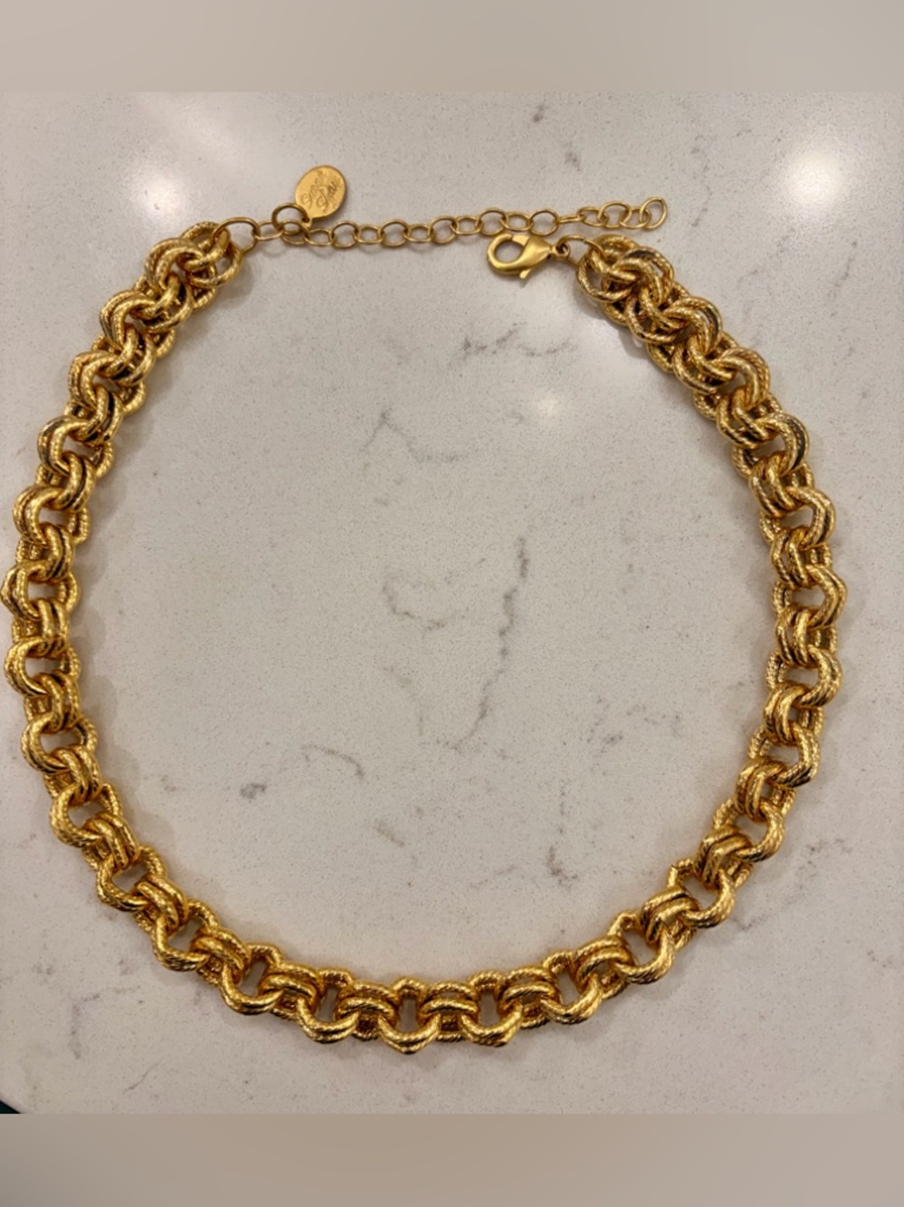 NEW! Susan Shaw Gold Chain Link Necklace - Picture 5 of 6